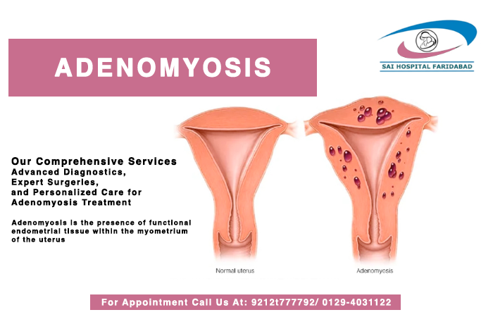 Comprehensive treatment of Adenomyosis at Sai Hospital Faridabad